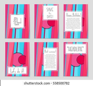 Abstract vector layout background set. For art template design, list, front page, mockup brochure theme style, banner, idea, cover, booklet, print, flyer, book, blank, card, ad, sign, sheet,, a4.