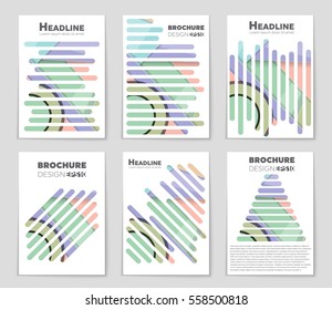 Abstract vector layout background set. For art template design, list, front page, mockup brochure theme style, banner, idea, cover, booklet, print, flyer, book, blank, card, ad, sign, sheet,, a4.