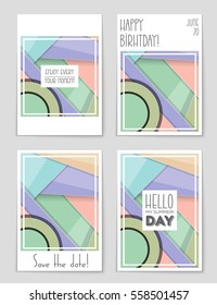 Abstract vector layout background set. For art template design, list, front page, mockup brochure theme style, banner, idea, cover, booklet, print, flyer, book, blank, card, ad, sign, sheet,, a4.