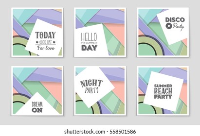 Abstract vector layout background set. For art template design, list, front page, mockup brochure theme style, banner, idea, cover, booklet, print, flyer, book, blank, card, ad, sign, sheet,, a4.