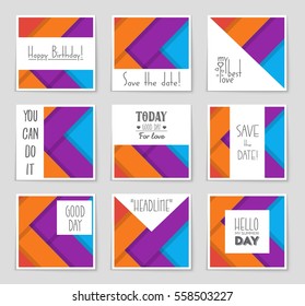 Abstract vector layout background set. For art template design, list, front page, mockup brochure theme style, banner, idea, cover, booklet, print, flyer, book, blank, card, ad, sign, sheet,, a4.