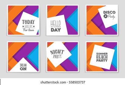 Abstract vector layout background set. For art template design, list, front page, mockup brochure theme style, banner, idea, cover, booklet, print, flyer, book, blank, card, ad, sign, sheet,, a4.