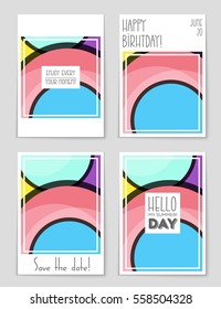 Abstract vector layout background set. For art template design, list, front page, mockup brochure theme style, banner, idea, cover, booklet, print, flyer, book, blank, card, ad, sign, sheet,, a4.