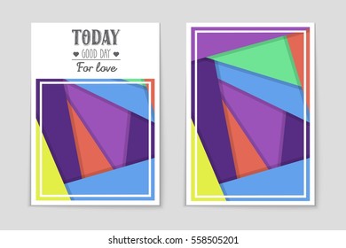 Abstract vector layout background set. For art template design, list, front page, mockup brochure theme style, banner, idea, cover, booklet, print, flyer, book, blank, card, ad, sign, sheet,, a4.