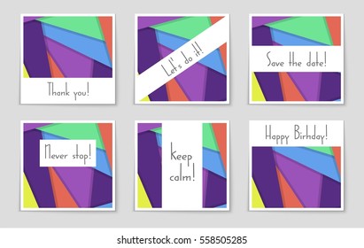 Abstract vector layout background set. For art template design, list, front page, mockup brochure theme style, banner, idea, cover, booklet, print, flyer, book, blank, card, ad, sign, sheet,, a4.