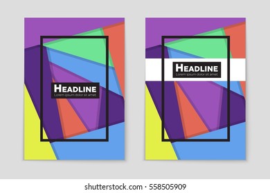 Abstract vector layout background set. For art template design, list, front page, mockup brochure theme style, banner, idea, cover, booklet, print, flyer, book, blank, card, ad, sign, sheet,, a4.