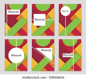 Abstract vector layout background set. For art template design, list, front page, mockup brochure theme style, banner, idea, cover, booklet, print, flyer, book, blank, card, ad, sign, sheet,, a4.