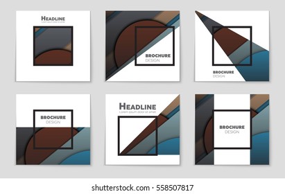 Abstract vector layout background set. For art template design, list, front page, mockup brochure theme style, banner, idea, cover, booklet, print, flyer, book, blank, card, ad, sign, sheet,, a4.