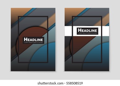 Abstract vector layout background set. For art template design, list, front page, mockup brochure theme style, banner, idea, cover, booklet, print, flyer, book, blank, card, ad, sign, sheet,, a4.