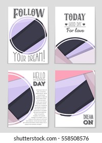 Abstract vector layout background set. For art template design, list, front page, mockup brochure theme style, banner, idea, cover, booklet, print, flyer, book, blank, card, ad, sign, sheet,, a4.