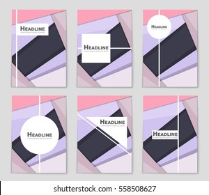 Abstract vector layout background set. For art template design, list, front page, mockup brochure theme style, banner, idea, cover, booklet, print, flyer, book, blank, card, ad, sign, sheet,, a4.