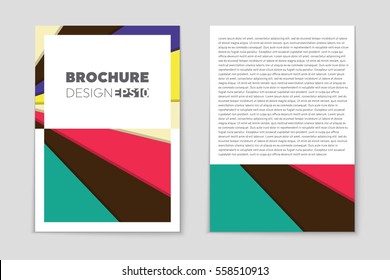 Abstract vector layout background set. For art template design, list, front page, mockup brochure theme style, banner, idea, cover, booklet, print, flyer, book, blank, card, ad, sign, sheet,, a4.