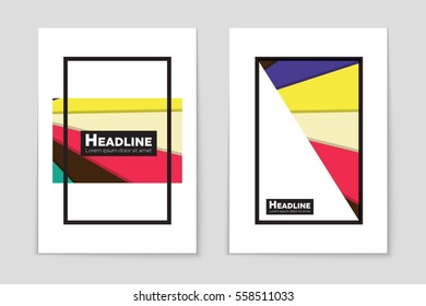 Abstract vector layout background set. For art template design, list, front page, mockup brochure theme style, banner, idea, cover, booklet, print, flyer, book, blank, card, ad, sign, sheet,, a4.