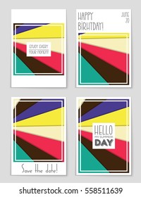 Abstract vector layout background set. For art template design, list, front page, mockup brochure theme style, banner, idea, cover, booklet, print, flyer, book, blank, card, ad, sign, sheet,, a4.