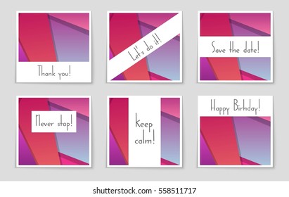 Abstract vector layout background set. For art template design, list, front page, mockup brochure theme style, banner, idea, cover, booklet, print, flyer, book, blank, card, ad, sign, sheet,, a4.