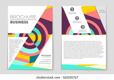 Abstract vector layout background set. For art template design, list, front page, mockup brochure theme style, banner, idea, cover, booklet, print, flyer, book, blank, card, ad, sign, sheet,, a4.