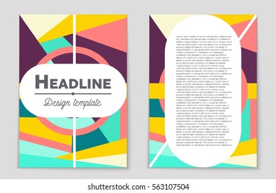 Abstract vector layout background set. For art template design, list, front page, mockup brochure theme style, banner, idea, cover, booklet, print, flyer, book, blank, card, ad, sign, sheet,, a4.