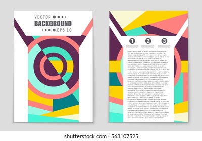 Abstract vector layout background set. For art template design, list, front page, mockup brochure theme style, banner, idea, cover, booklet, print, flyer, book, blank, card, ad, sign, sheet,, a4.