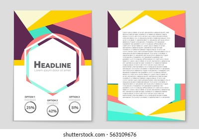 Abstract vector layout background set. For art template design, list, front page, mockup brochure theme style, banner, idea, cover, booklet, print, flyer, book, blank, card, ad, sign, sheet,, a4.