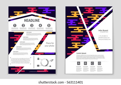 Abstract vector layout background set. For art template design, list, front page, mockup brochure theme style, banner, idea, cover, booklet, print, flyer, book, blank, card, ad, sign, sheet,, a4.