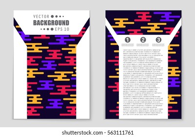 Abstract vector layout background set. For art template design, list, front page, mockup brochure theme style, banner, idea, cover, booklet, print, flyer, book, blank, card, ad, sign, sheet,, a4.