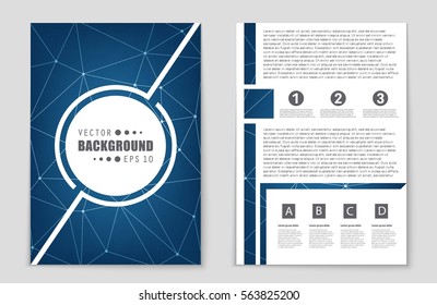 Abstract vector layout background set. For art template design, list, front page, mockup brochure theme style, banner, idea, cover, booklet, print, flyer, book, blank, card, ad, sign, sheet,, a4.