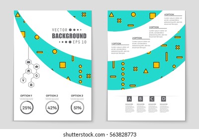 Abstract vector layout background set. For art template design, list, front page, mockup brochure theme style, banner, idea, cover, booklet, print, flyer, book, blank, card, ad, sign, sheet,, a4.