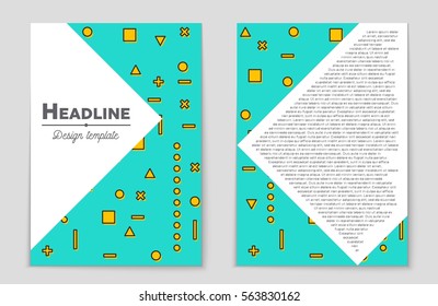 Abstract vector layout background set. For art template design, list, front page, mockup brochure theme style, banner, idea, cover, booklet, print, flyer, book, blank, card, ad, sign, sheet,, a4.