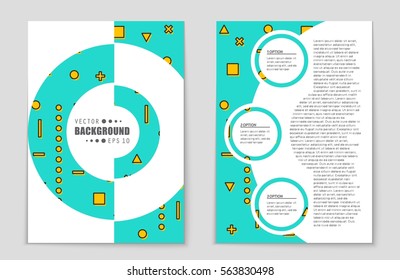Abstract vector layout background set. For art template design, list, front page, mockup brochure theme style, banner, idea, cover, booklet, print, flyer, book, blank, card, ad, sign, sheet,, a4.