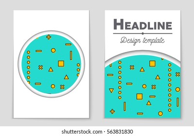 Abstract vector layout background set. For art template design, list, front page, mockup brochure theme style, banner, idea, cover, booklet, print, flyer, book, blank, card, ad, sign, sheet,, a4.