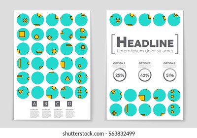 Abstract vector layout background set. For art template design, list, front page, mockup brochure theme style, banner, idea, cover, booklet, print, flyer, book, blank, card, ad, sign, sheet,, a4.