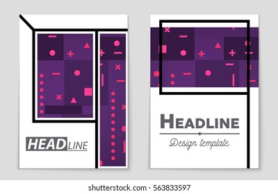 Abstract vector layout background set. For art template design, list, front page, mockup brochure theme style, banner, idea, cover, booklet, print, flyer, book, blank, card, ad, sign, sheet,, a4.