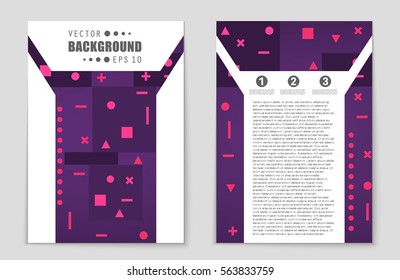 Abstract vector layout background set. For art template design, list, front page, mockup brochure theme style, banner, idea, cover, booklet, print, flyer, book, blank, card, ad, sign, sheet,, a4.