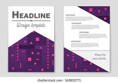 Abstract vector layout background set. For art template design, list, front page, mockup brochure theme style, banner, idea, cover, booklet, print, flyer, book, blank, card, ad, sign, sheet,, a4.