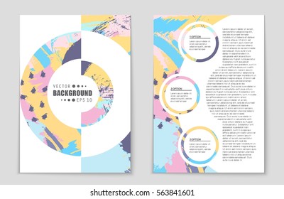 Abstract vector layout background set. For art template design, list, front page, mockup brochure theme style, banner, idea, cover, booklet, print, flyer, book, blank, card, ad, sign, sheet,, a4.