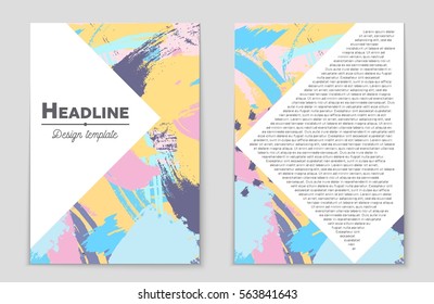 Abstract vector layout background set. For art template design, list, front page, mockup brochure theme style, banner, idea, cover, booklet, print, flyer, book, blank, card, ad, sign, sheet,, a4.