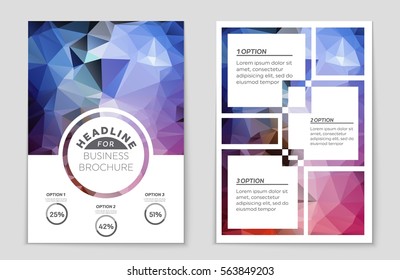 Abstract vector layout background set. For art template design, list, front page, mockup brochure theme style, banner, idea, cover, booklet, print, flyer, book, blank, card, ad, sign, sheet,, a4.