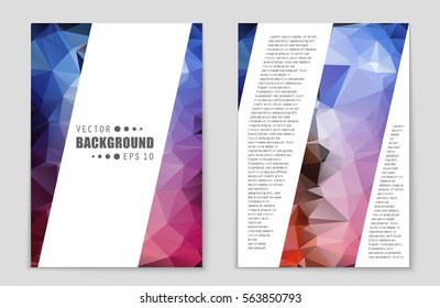 Abstract vector layout background set. For art template design, list, front page, mockup brochure theme style, banner, idea, cover, booklet, print, flyer, book, blank, card, ad, sign, sheet,, a4.