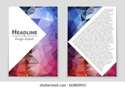 Abstract vector layout background set. For art template design, list, front page, mockup brochure theme style, banner, idea, cover, booklet, print, flyer, book, blank, card, ad, sign, sheet,, a4.