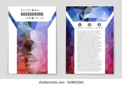 Abstract vector layout background set. For art template design, list, front page, mockup brochure theme style, banner, idea, cover, booklet, print, flyer, book, blank, card, ad, sign, sheet,, a4.