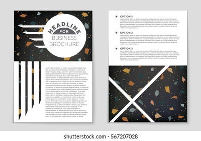 Abstract vector layout background set. For art template design, list, front page, mockup brochure theme style, banner, idea, cover, booklet, print, flyer, book, blank, card, ad, sign, sheet,, a4.