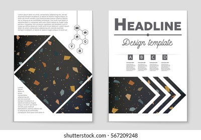 Abstract vector layout background set. For art template design, list, front page, mockup brochure theme style, banner, idea, cover, booklet, print, flyer, book, blank, card, ad, sign, sheet,, a4.