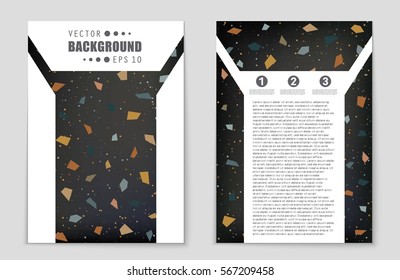 Abstract vector layout background set. For art template design, list, front page, mockup brochure theme style, banner, idea, cover, booklet, print, flyer, book, blank, card, ad, sign, sheet,, a4.