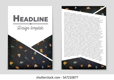 Abstract vector layout background set. For art template design, list, front page, mockup brochure theme style, banner, idea, cover, booklet, print, flyer, book, blank, card, ad, sign, sheet,, a4.