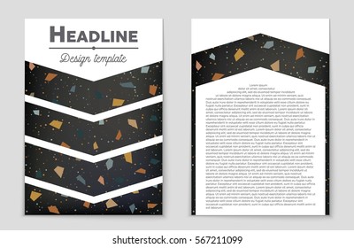 Abstract vector layout background set. For art template design, list, front page, mockup brochure theme style, banner, idea, cover, booklet, print, flyer, book, blank, card, ad, sign, sheet,, a4.