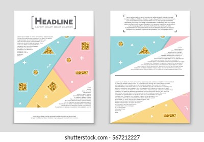 Abstract vector layout background set. For art template design, list, front page, mockup brochure theme style, banner, idea, cover, booklet, print, flyer, book, blank, card, ad, sign, sheet,, a4.