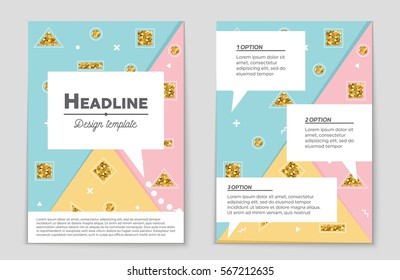 Abstract vector layout background set. For art template design, list, front page, mockup brochure theme style, banner, idea, cover, booklet, print, flyer, book, blank, card, ad, sign, sheet,, a4.