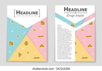 Abstract vector layout background set. For art template design, list, front page, mockup brochure theme style, banner, idea, cover, booklet, print, flyer, book, blank, card, ad, sign, sheet,, a4.