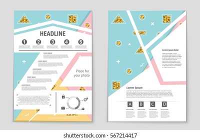 Abstract vector layout background set. For art template design, list, front page, mockup brochure theme style, banner, idea, cover, booklet, print, flyer, book, blank, card, ad, sign, sheet,, a4.