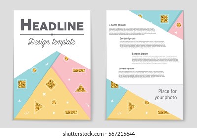 Abstract vector layout background set. For art template design, list, front page, mockup brochure theme style, banner, idea, cover, booklet, print, flyer, book, blank, card, ad, sign, sheet,, a4.